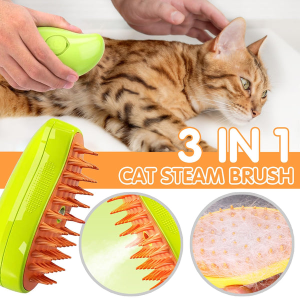 Rechargeable Pet Steam Brush