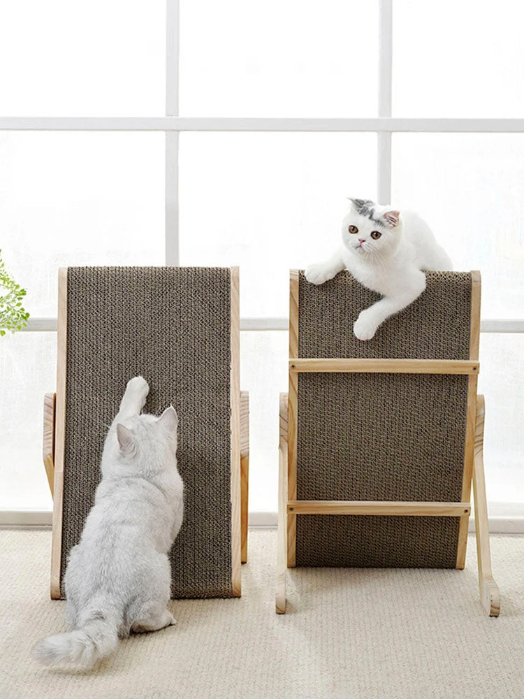 Wooden Cat Scratch Bed